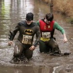 Anche Batman alla maratona del fango